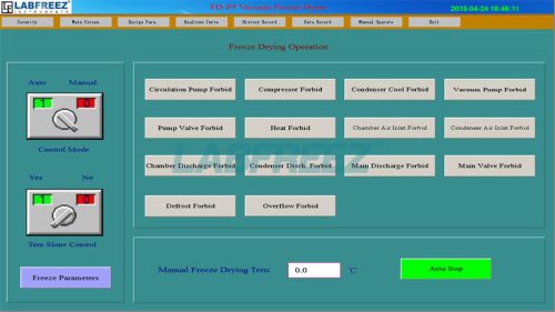 FD-P series Pharmaceutical freeze dryer lyophilizers hmi (13)